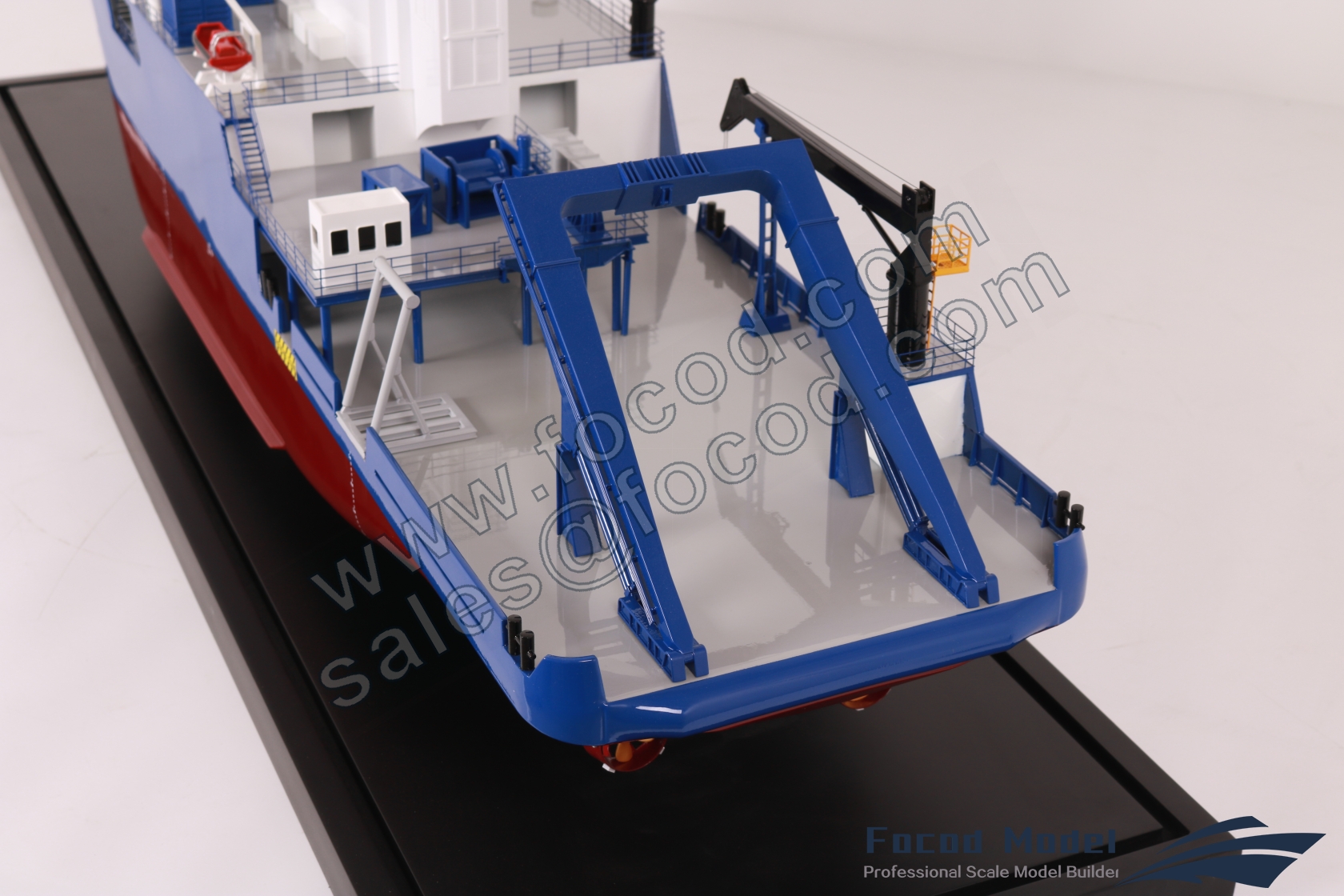custom made model of 75m ORV Support Vessel
